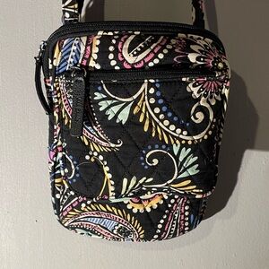 Vera Bradley Discontinued Bandana Swirl Print Cross-Body Adjustable Bag